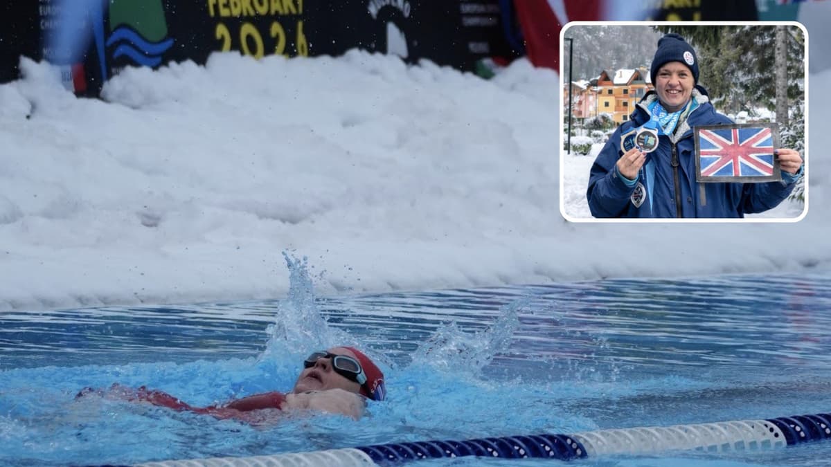 Looe teacher breaks British record at Ice Swimming Championships