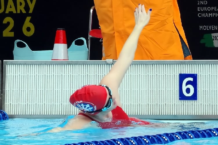 Sam Day from Liskeard competing at the IISA 2nd European Open Championships in Molveno, Italy