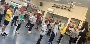 Champion athlete joins pupils for high-energy school challenge