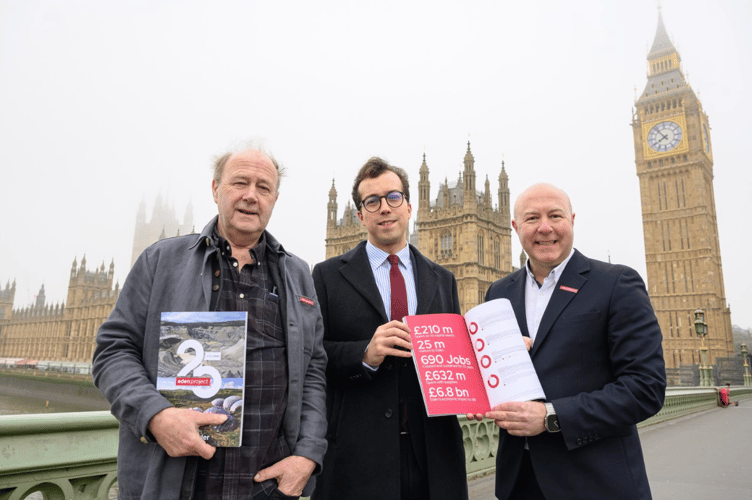 An image of Andy Jasper, CEO of the Eden Project, and Sir Tim Smit, co-founder of the Eden Project.