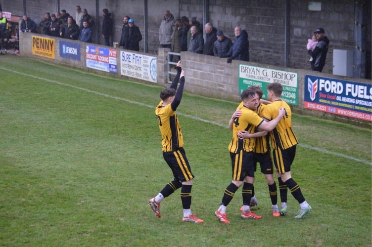 Sam Pearson's early goal for Torpoint Athletic at Paulton.