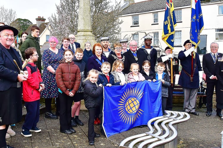 The people of Torpoint came together in Sparrow Park to mark Commonwealth Day
