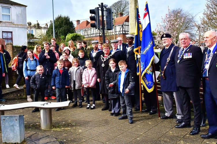 Crowds gathered in Sparrow Park to celebrate Commonwealth Day in Torpoint