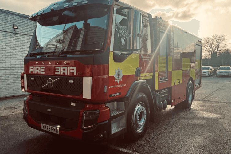 Liskeard Fire Station has taken delivery of their new water carrier, capable of carrying 8,000 litres of water
