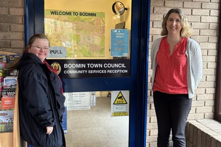 Francesca from the CHAMPs team with Jenna, representing Bodmin Town Council (Picture: Healthy Cornwall)