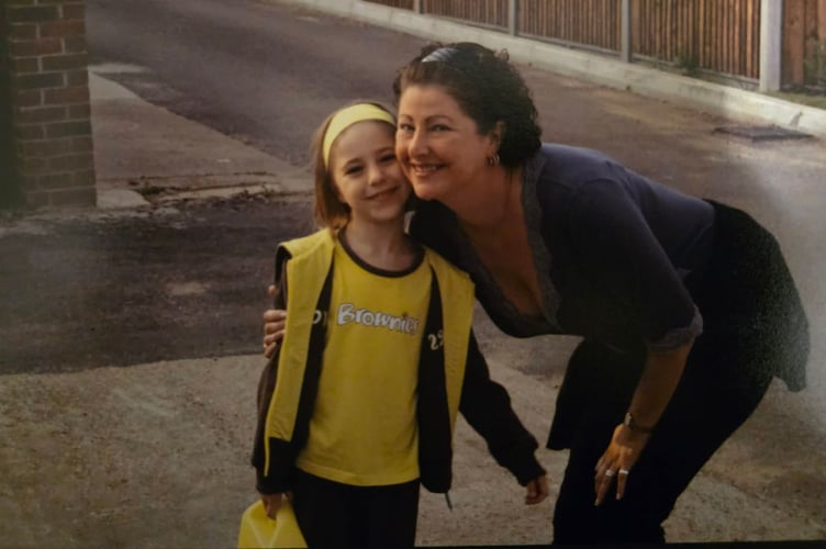Ruth as a youngster with her late mother Alison