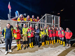 Looe Valley Rotary backs lifeboat crew with vital equipment