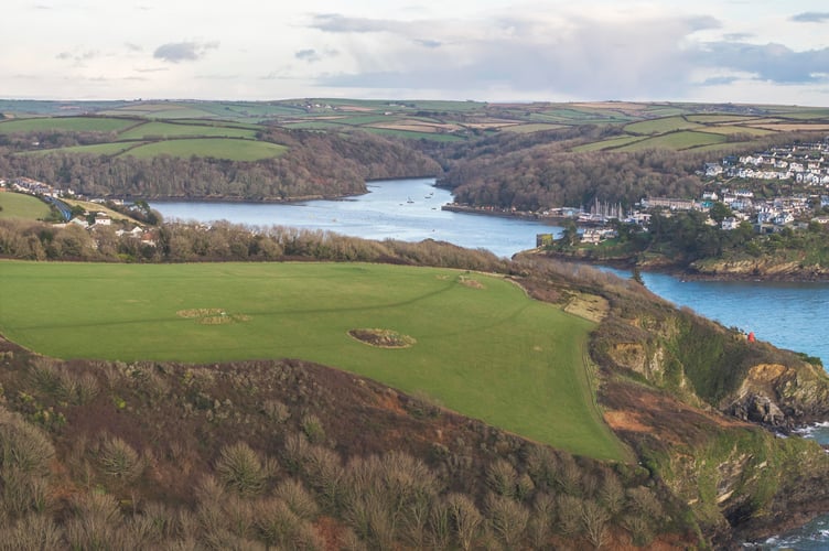 Alldays Field is to the south of the town of Fowey. (Picture: James Beck)