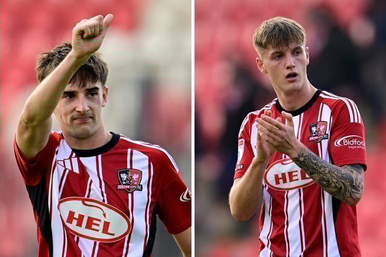 Truro sign Exeter duo on loan until the end of the season.