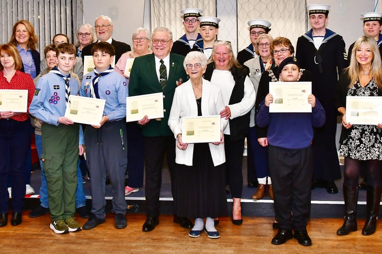 Representatives from the many local clubs, groups and organisations who contributed their time during November’s fundraising fortnight