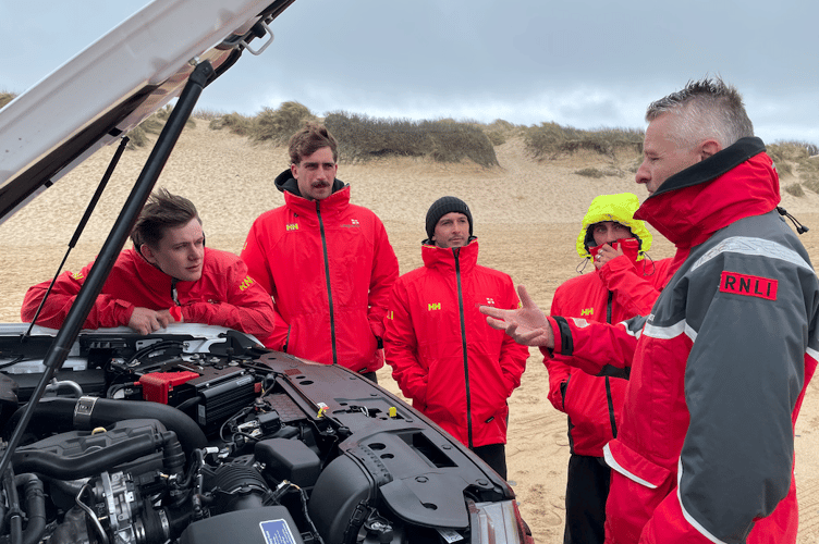 Lifeguards were put through their paces using rescue equipment and their all-terrain vehicles (Picture: Warren Wilkins)