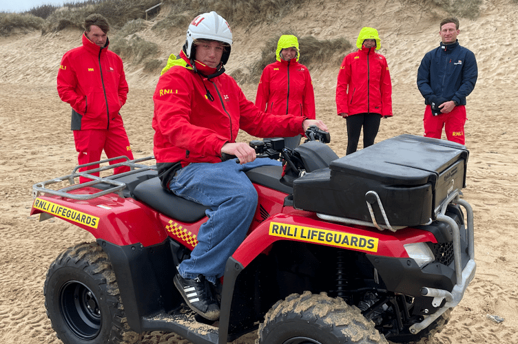 Lifeguards underwent training using all terrain vehicles, four wheel drives and tractors  (Picture: Warren Wilkins)