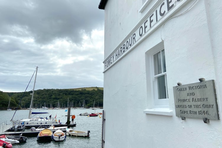 Queen Victoria visited Fowey in 1846.