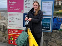 MP lends a hand at beach clean up
