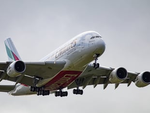 Plane spotters out in force to watch superjumbo land