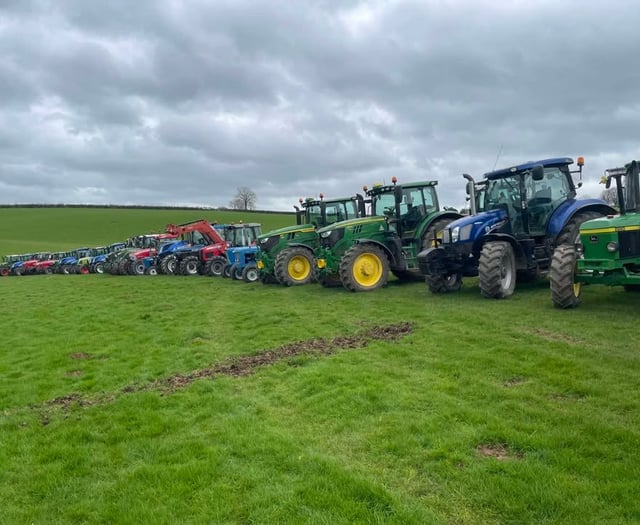 Tractors turn out in force for Callington charity drive