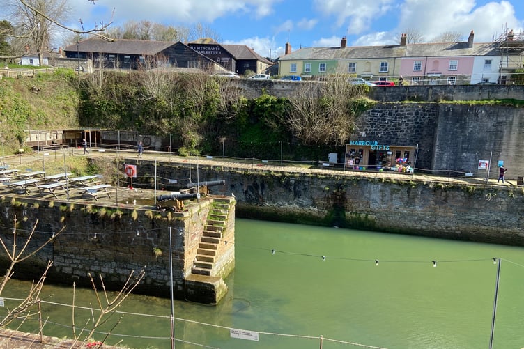 Picturesque cottages stand above the heritage harbour at Charlestown. (Picture: Andrew Townsend)