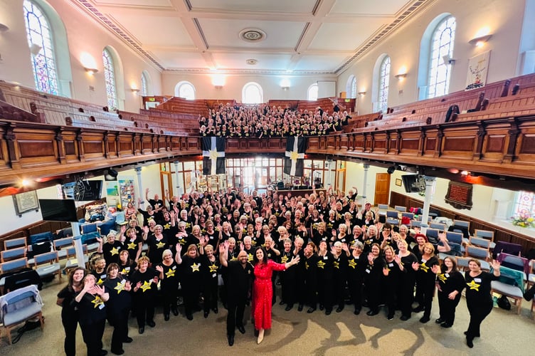 Rock Choir Cornwall at Truro Methodist Church.