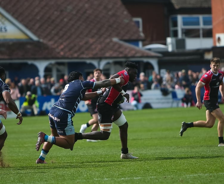 Powerhouse No.8 Tomi Agbongbon is back in the starting XV for the trip to the East Midlands. (Picture: Brian Tempest).
