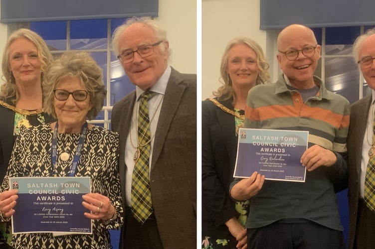 Among the winners were Lizzy Asprey (left), who picked up the Lifetime Achievement award and Gary Richardson, who was presented with the Cultural Contribution award