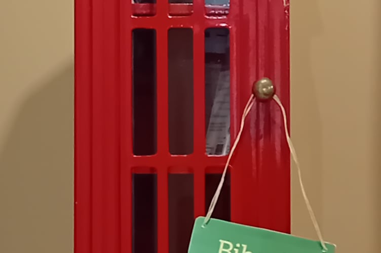 The twinned telephone box from Bude 