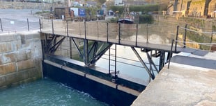 People delight in using new lock gate bridge