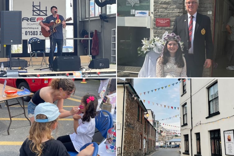 A scene from a previous West Looe May Fayre.