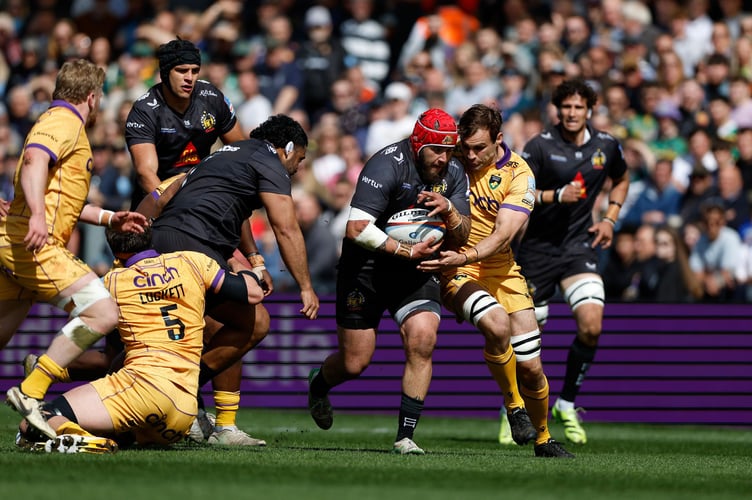 Exeter Chiefs prop Jimmy Roots in match action against Northampton Saints at Sandy Park (Picture: Exeter Chiefs)