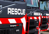 Firefighters called to tractor collision on Cornish road