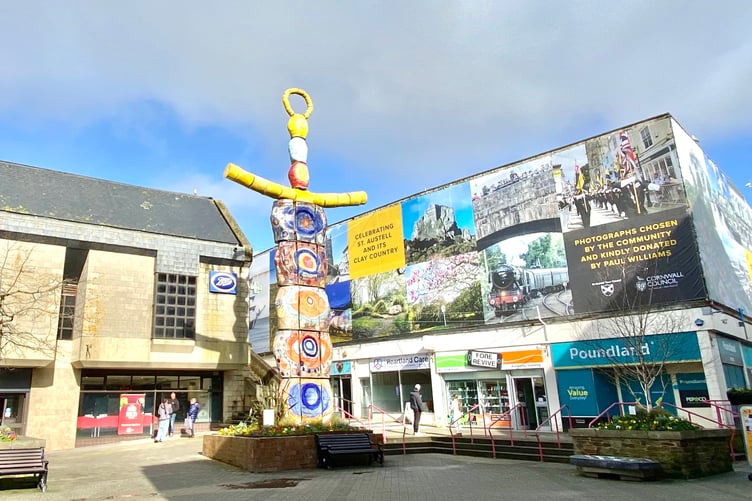 The Earth Goddess artwork in St Austell has been nicknamed the “totem pole”. (Picture: Andrew Townsend)