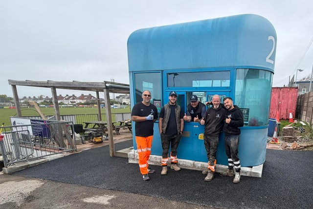 Tamar Bridge booth gets new lease of life at football club