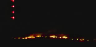 Firefighters called to tackle a gorse blaze in Minions