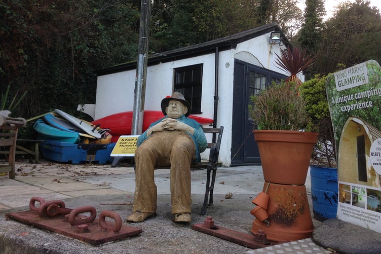 An artwork near the King Harry Ferry slipway on the River Fal in Cornwall. (Picture: Andrew Townsend)