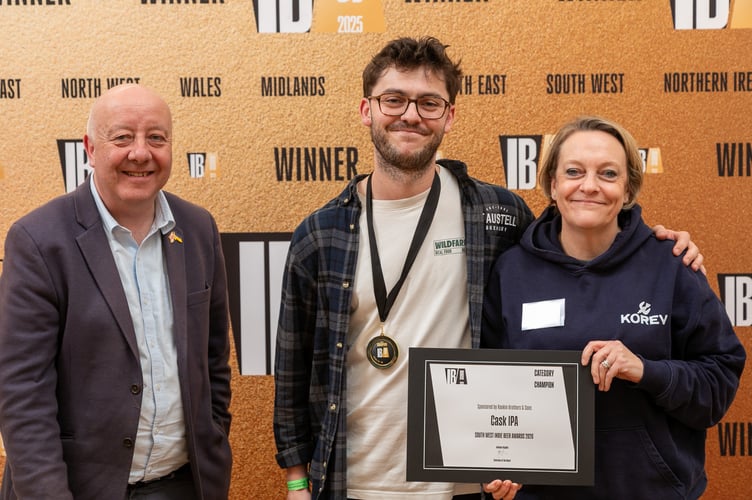 SIBA rep, Felix Granell and Georgina Young from SAB.