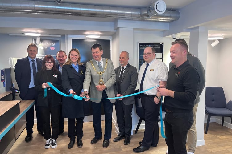 The official opening took place with mayor Cllr Stephen Remington and South East Cornwall MP, Anna Gelderd, carrying out the formal ribbon-cutting ceremony