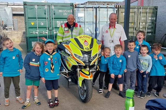 Emergency riders deliver big impact at Scout visit