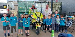 Emergency riders deliver big impact at Scout visit
