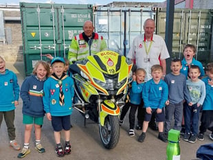 Emergency riders deliver big impact at Scout visit