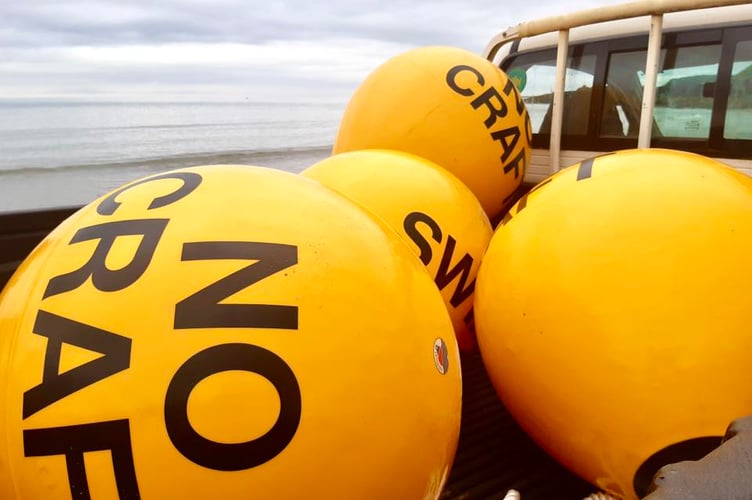 The zone at East Looe beach is designed to separate swimmers and paddlers from other water users
