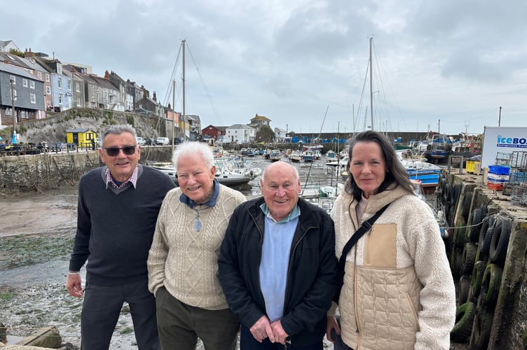 Pictured, from left, are Chris Lobb, Garth Shephard, parish chair Mike Roberts and Dr Barbara Dunn.