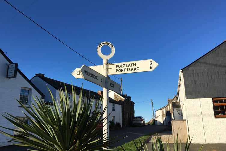 St Minver sign