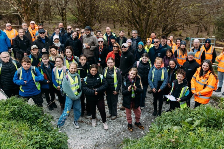 The opening of the Dubbers site at Whitemoor was marked with an ecologist-led nature hike.