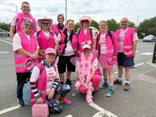 Supermarket staff tickled pink by fundraising efforts