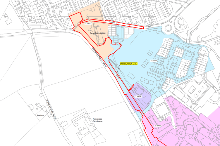 A map showing the proposed location of the footpath in Bodmin (Picture: Cornwall Council)