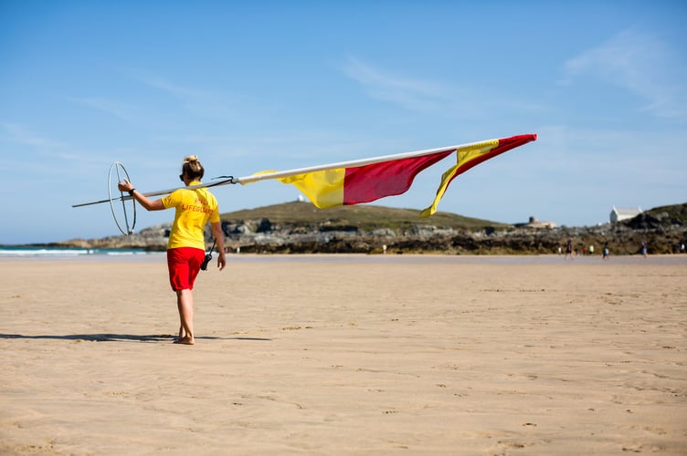 Newquay senior lifeguard Hannah Dixon, case study for the lifeguard recruitment campaign and member of the Female Lifeguard Engagement Group at Fistral beach.