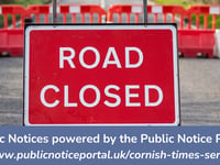 Public Notices: Latest roadworks in South East Cornwall confirmed