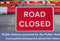 Public Notices: Latest roadworks in South East Cornwall confirmed