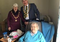 Mayor joins in Audrey's birthday celebrations in Saltash
