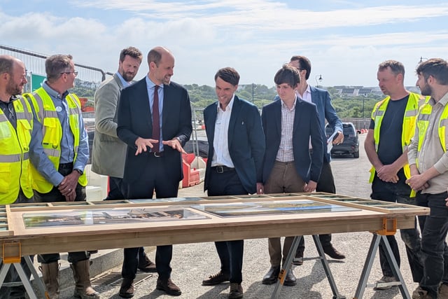 Prince William visits Nansledan to view its new high street 
