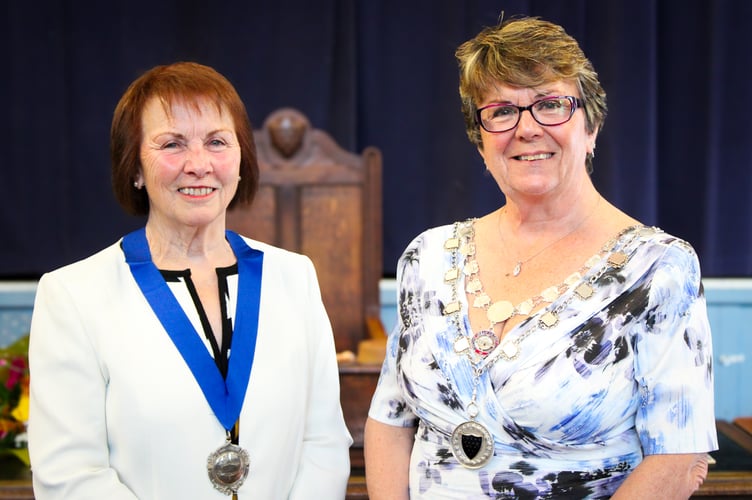 The town of Torpoint have re-elected their new mayor and deputy mayor for the 2026/27 civic year, Cllr Christine Goodman and Cllr Julie Martin.